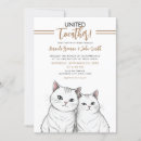 Search for cute cartoon couple wedding invitations Cat