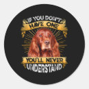 Search for irish setter stickers Shamrock