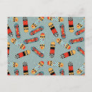 Search for cool patterns postcards Blue