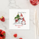 Search for christmas gnomes napkins Xmas
