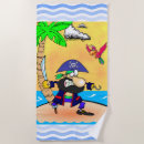 Search for pirate beach towels Parrot