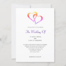 Search for two hearts wedding invitations Elegant