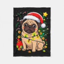Search for pug blankets Christmas flash