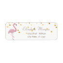 Search for pink confetti return address labels Stylish