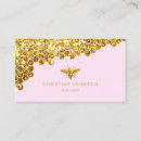 Search for gold background business cards Aesthetician
