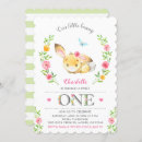 Search for rabbit 1st birthday invitations Girl first birthday