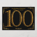Search for 100th anniversary invitations Black