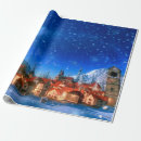 Search for village wrapping paper Winter