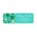 Search for lily pad return address labels Green