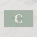 Search for elegant script monogram business cards Simple