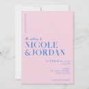 Search for pink and blue wedding invitations Chic