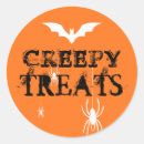 Search for spiders stickers Trick or treat