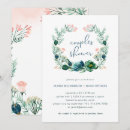 Search for blue shower wedding invitations Botanical