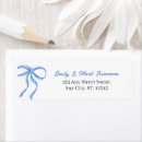 Search for blue ribbon return address labels Chic
