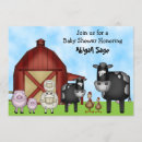 Search for barnyard farm baby shower invitations Chicken