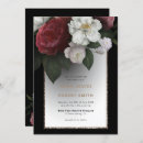 Search for red white and gold wedding invitations Black