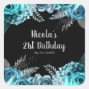 Search for teal flower stickers Elegant