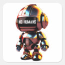 Search for cute robots stickers Cyborg