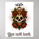 Search for skull roses posters Black