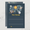Search for stars and planets birthday cards Outer space