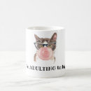 Search for funny cat quote mugs Watercolor