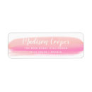 Search for brush stroke return address labels Stylish