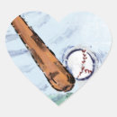 Search for baseball heart stickers Bat
