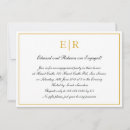 Search for formal engagement party invitations Gold