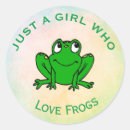 Search for girl frog stickers Green