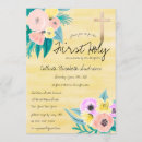 Search for yellow first communion invitations Flowers