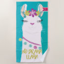 Search for llama beach towels Pink