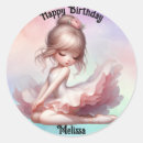 Search for ballerina happy birthday stickers Girl