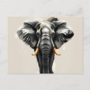 Search for grey elephant postcards Tusk