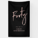 Search for rose gold banners 40th birthday