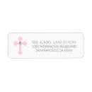 Search for pink cross return address labels Girl