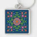 Search for traditional pattern key rings Floral