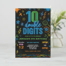 Search for double digits birthday invitations For kids
