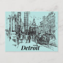 Search for detroit city postcards United states