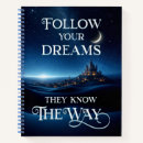 Search for follow your dreams notebooks Inspirational quote