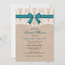 Search for burlap lace bridal shower invitations Modern