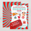 Search for red and white circus tent invitations Party