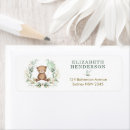 Search for cute teddy bear return address labels Watercolor