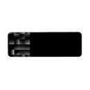 Search for steel return address labels Black
