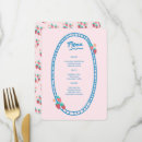Search for 5x7 menus Bridal shower