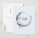 Search for shape of a circle postcards Blue