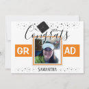 Search for orange graduation invitations College