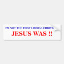 Search for liberal religion bumper stickers Jesus