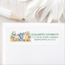 Search for fern leaves return address labels Green
