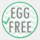 Search for no eggs stickers Egg allergy