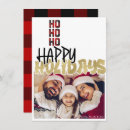 Search for ho ho ho seasonal invitations Red
